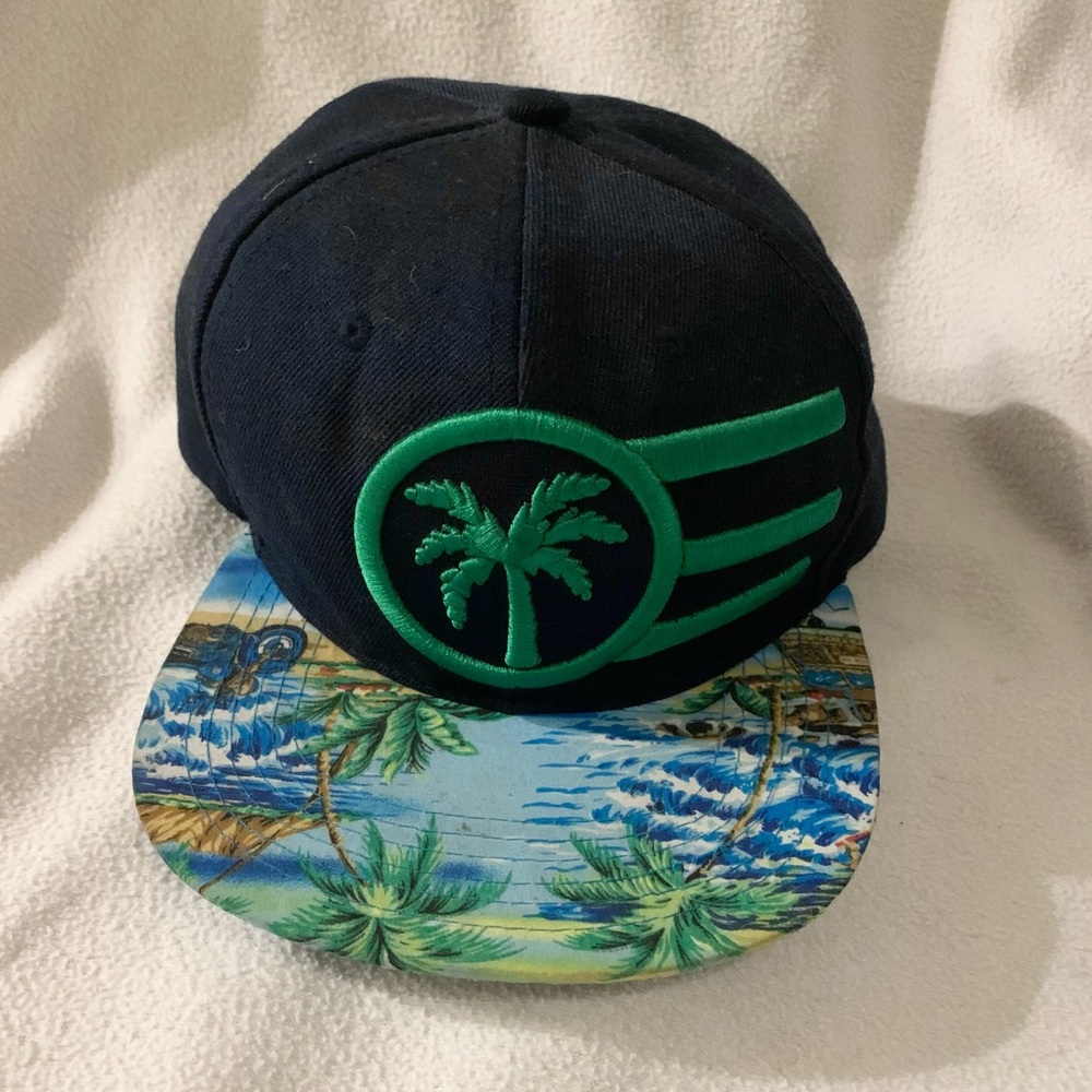 Palm tree flat bill hat